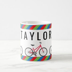Bicyclettes colorées Mug personnalisé