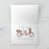 Bicyclettes rouges, belle carte Valentines (Intérieur)