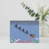 Bicyclettes Tirage Sleigh Carte de voeux pliée (Debout devant)