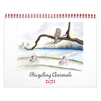 Bicycling Animaux 2021 Calendrier