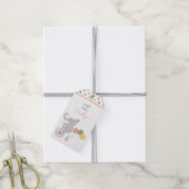 Bicycling-ballon Elephant Personal Gift Labels Cadeaulabel (Met Touw)