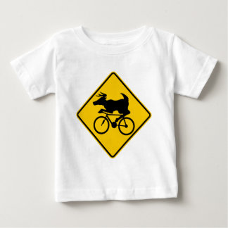 Bicycling Deer Crossing Highway Sign