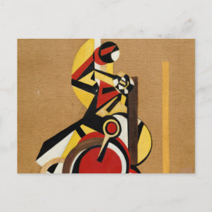 Bicyclist van Laszlo Moholy-Nagy Briefkaart