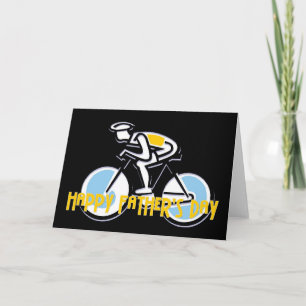 Bicycliste - Bonne Fête des pères Carte de voeux