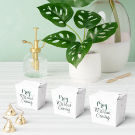 Bid Bijbelvers Christelijk Gebed Groen en Wit Bedankdoosjes