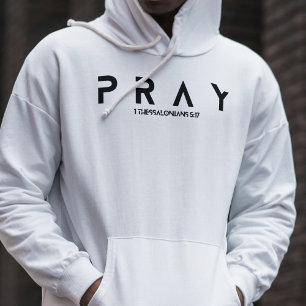 "Bid" Christelijk Bijbelvers Religieus Hoodie