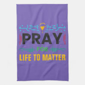 Bid dat het leven ertoe doet theedoek (Verticaal)