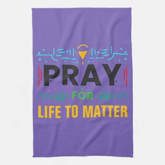 Bid dat het leven ertoe doet theedoek (Verticaal)