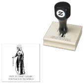 BID DE DAGELIJKSE ROZENKRANS VOOR VREDE IN DE WERE 	RUBBERSTEMPEL (Gestempeld)