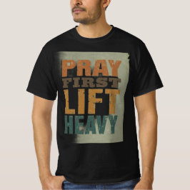 Bid eerst zware T-shirt – Christelijke Fitness Mo