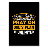 Bid en vertrouw op Gods onbegrensde geloofsplan Kaart (Voorkant)