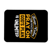 Bid en vertrouw op Gods onbegrensde geloofsplan Magneet (Horizontaal)