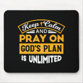 Bid en vertrouw op Gods onbegrensde geloofsplan Muismat (Voorkant)