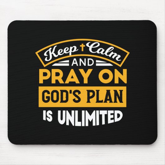 Bid en vertrouw op Gods onbegrensde geloofsplan Muismat (Voorkant)