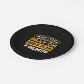 Bid en vertrouw op Gods onbegrensde geloofsplan Papieren Bordje (Gekanteld)