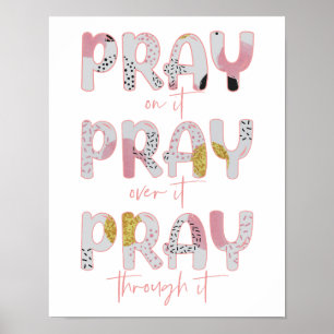 Bid erop, erover heen, door het Christelijk Poster