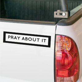 Bid erover bumpersticker