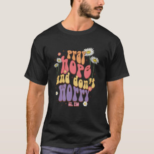 Bid hoop & maak je geen zorgen St Pio geïnspireerd T-shirt