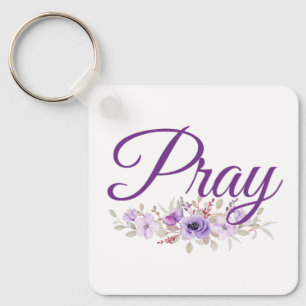 Bid Inspirerend citaatbloem Sleutelhanger