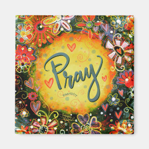 Bid Leuk Kleurrijke Floral Inspirivity Magneet