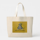 Bid me niet aan grote tote bag (Achterkant)