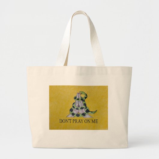 Bid me niet aan grote tote bag (Voorkant)
