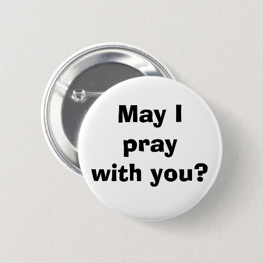 Bid met de knop U Ronde Button 5,7 Cm (Voorkant /achterkant)