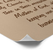 Bid met onze moeder van Guadalupe Poster (Hoek)