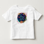 Bid Mirakels Pretty Bloemige Libelle Irelyn Kinder Shirts (Voorkant)