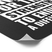 bid niet voor een gemakkelijk leven | Motivatie pr Poster (Hoek)