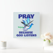 BID omdat God luistert Vierkante Klok (Huis)