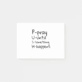 Bid tot er iets gebeurt post-it® notes (Voorkant)