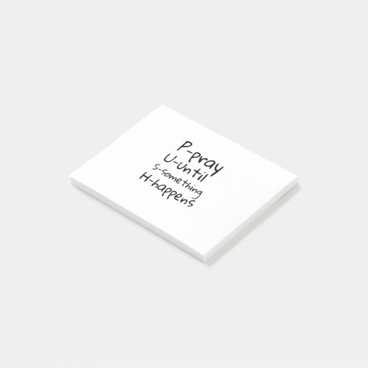 Bid tot er iets gebeurt post-it® notes (Schuin)