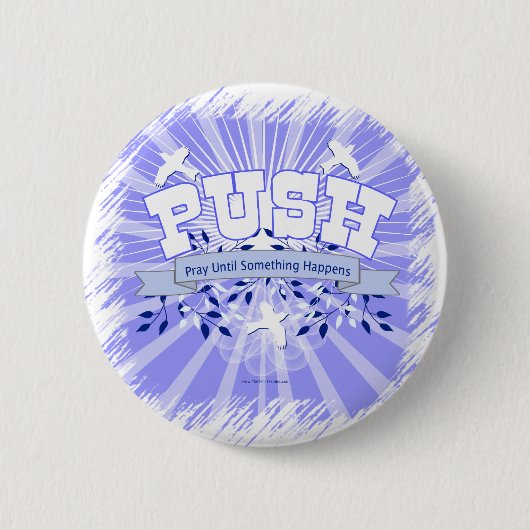 Bid tot er iets gebeurt ronde button 5,7 cm (Voorkant)