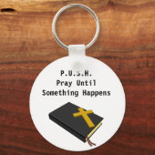 Bid tot er iets gebeurt sleutelhanger (Voorkant)