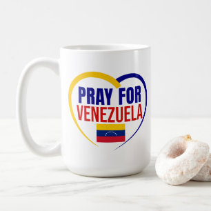 Bid Voor Aardbeving Venezuela Koffiemok
