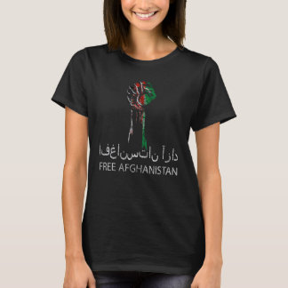 Bid voor Afghanistan SOS Afghanistan Vrij Afghanis T-shirt