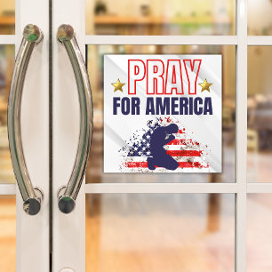 Bid voor Amerika Raamsticker