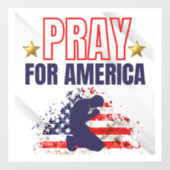 Bid voor Amerika Raamsticker (Vel)