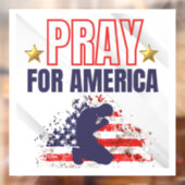 Bid voor Amerika Raamsticker (Vel 2)