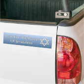 Bid voor de vrede van Jeruzalem Star van David Bumpersticker (Op Truck)