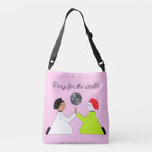 Bid voor de wereld crossbody tas (Achterkant)