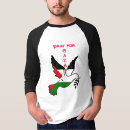 Bid voor Gaza Unisex Ragland T-shirt