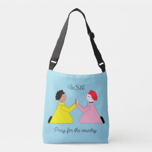 Bid voor het land crossbody tas