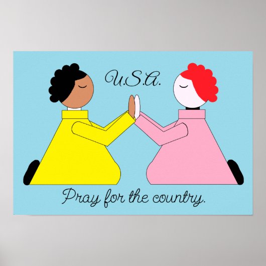 Bid voor het land poster (Voorkant)
