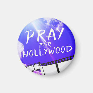 Bid voor Hollywood in Sky Purple Magneet