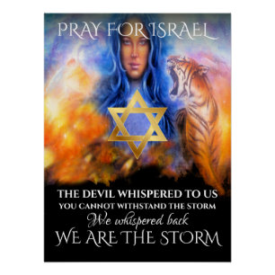 Bid voor Israël Perfect Poster
