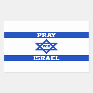 Bid voor Israël Rechthoekige Sticker