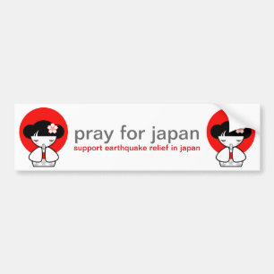 Bid voor Japan Kokeshi-pop Bumpersticker