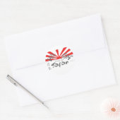 Bid voor Japan met de stijgende zon Ronde Sticker (Envelop)
